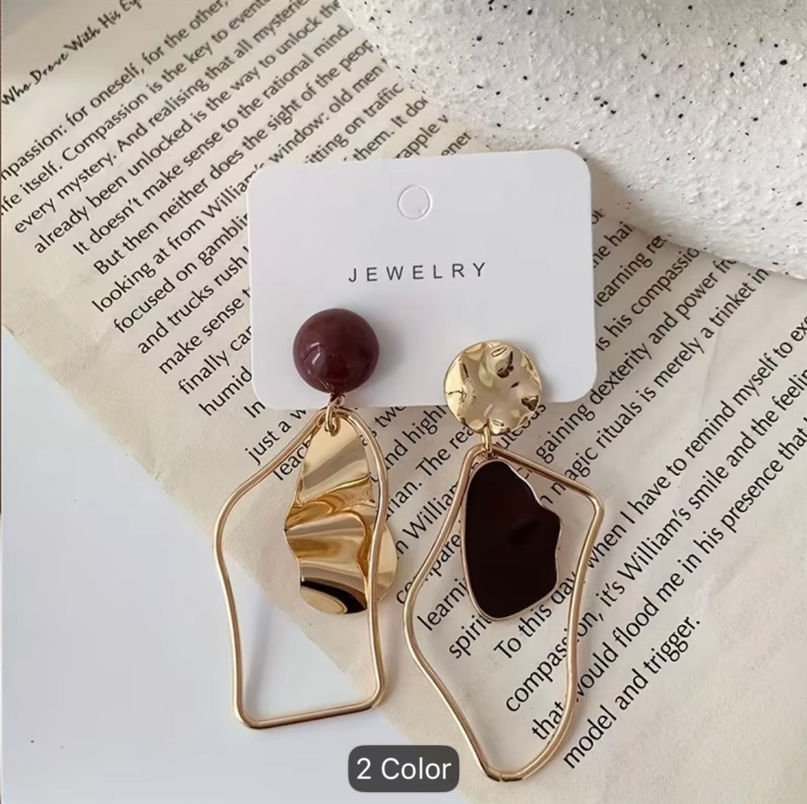 Modern Organic Statement Earrings