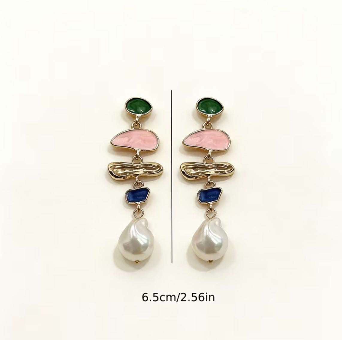 Colour Pop Faux Pearl Drop Earrings