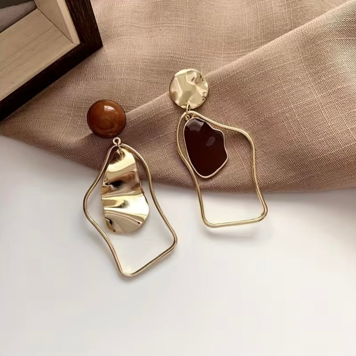 Modern Organic Statement Earrings