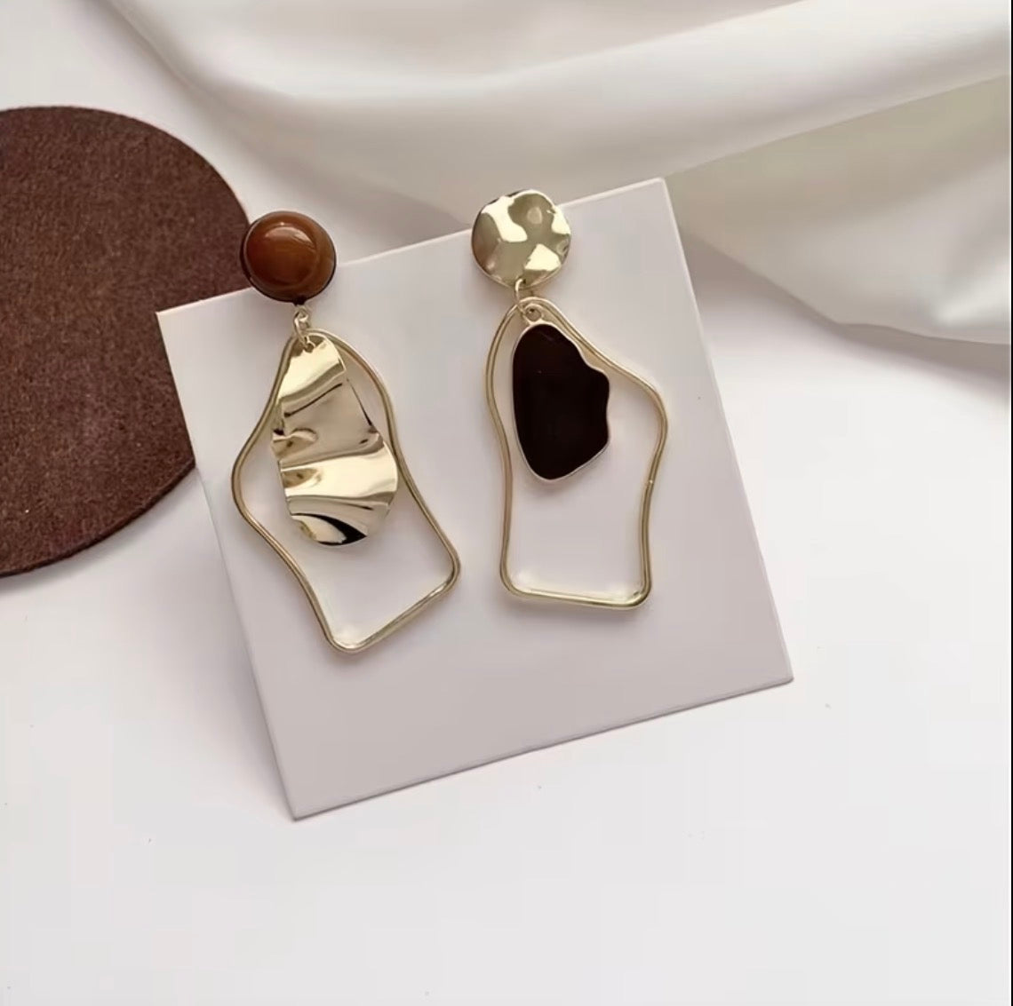 Modern Organic Statement Earrings