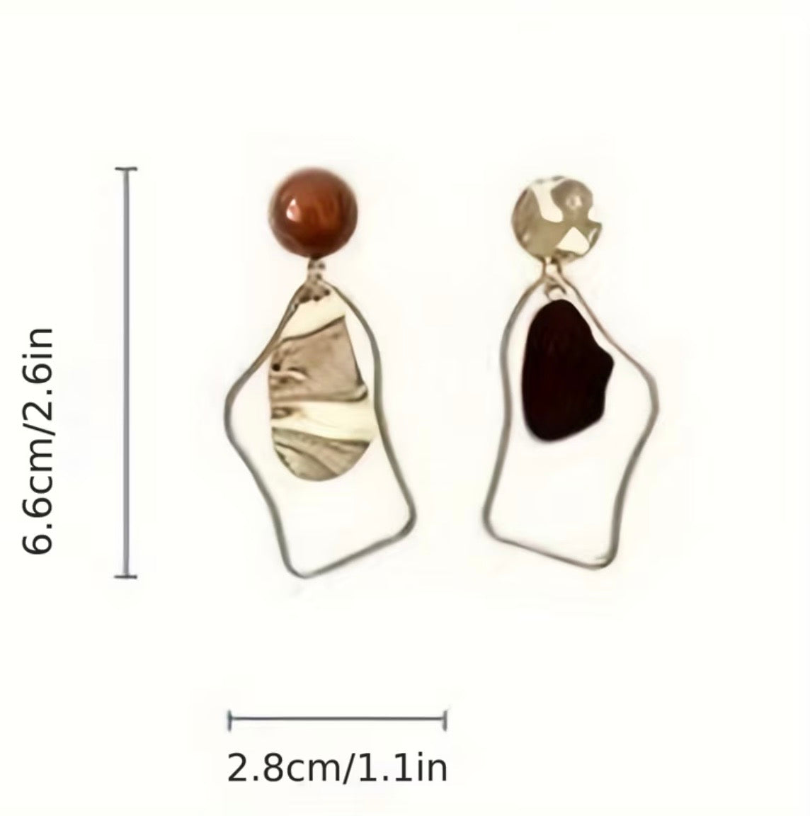 Modern Organic Statement Earrings
